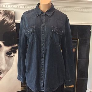 7 For all Mankind Button jean shirt